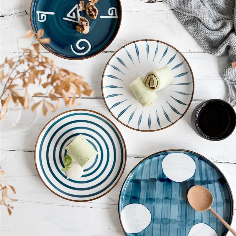 Японский ручная роспись Керамика стейк западной блюдо Ретро Личность десерт диск бытовой искусство посуда тарелка
Японский ручная роспись Керамика стейк западной блюдо Ретро Личность десерт диск бытовой искусство посуда тарелка