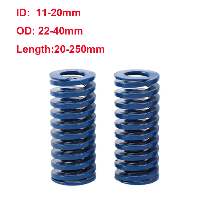 1Pcs Blue High precision Light Load Mould Die Springs Spiral Stamping Compression Spring Rectangular spring OD22-40 ID11-20
1Pcs Blue High precision Light Load Mould Die Springs Spiral Stamping Compression Spring Rectangular spring OD22-40 ID11-20