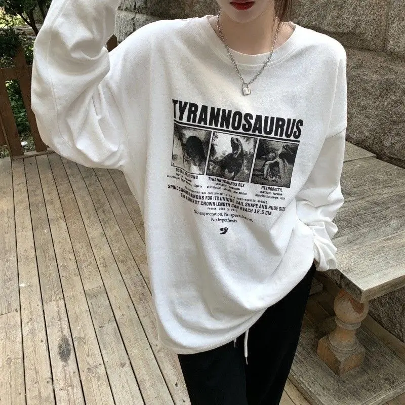 HOUZHOU White Women's Tshirt Letter Print Harajuku Casual Oversized Unisex Long Sleeve Hip Hop Streetwear Tees Grunge Gray Tops
HOUZHOU White Women's Tshirt Letter Print Harajuku Casual Oversized Unisex Long Sleeve Hip Hop Streetwear Tees Grunge Gray Tops