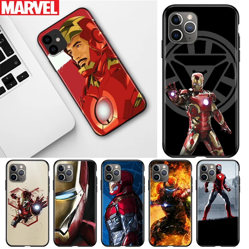Marvel Iron Man For Apple iPhone 12 11 Pro Max mini XS Max XR X 8 7 6 6S Plus 5S SE 2020 Black Soft Phone Case
Marvel Iron Man For Apple iPhone 12 11 Pro Max mini XS Max XR X 8 7 6 6S Plus 5S SE 2020 Black Soft Phone Case
