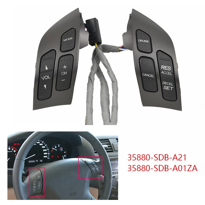 Для HONDA ACCORD 2003-2007 Многофункциональное рулевое колесо круиз Кнопка o регулятор громкости переключатель 35880-SDB-A21
Для HONDA ACCORD 2003-2007 Многофункциональное рулевое колесо круиз Кнопка o регулятор громкости переключатель 35880-SDB-A21
