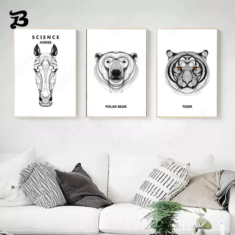 Canvas Painting Abstract Modern Animal Wall Art Posters Science Horse Polar Bear Tiger Wall Pictures for Living Room Home Decor
Canvas Painting Abstract Modern Animal Wall Art Posters Science Horse Polar Bear Tiger Wall Pictures for Living Room Home Decor
