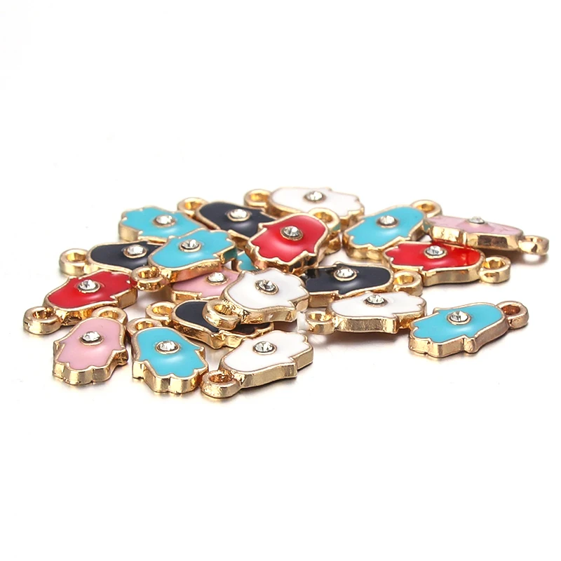 10pcs Hamsa Lucky Hand Charm Gold Silver Enamel Charms Pendant For Bracelet Jewelry Making Alloy Pendant Craft Accessories
10pcs Hamsa Lucky Hand Charm Gold Silver Enamel Charms Pendant For Bracelet Jewelry Making Alloy Pendant Craft Accessories