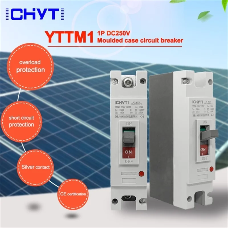 YTTMI-250/PV2 Литой чехол автоматический выключатель 1P 250V 250A DC MCCB | Обустройство дома