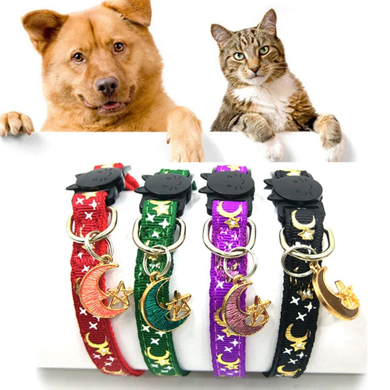 Moon Stars Pet Cat Collar Buckle Cat Collar Bell Adjustable Suitable Kitten Puppy Neck Ring Supplies Cat Buckle Accessories New
Moon Stars Pet Cat Collar Buckle Cat Collar Bell Adjustable Suitable Kitten Puppy Neck Ring Supplies Cat Buckle Accessories New