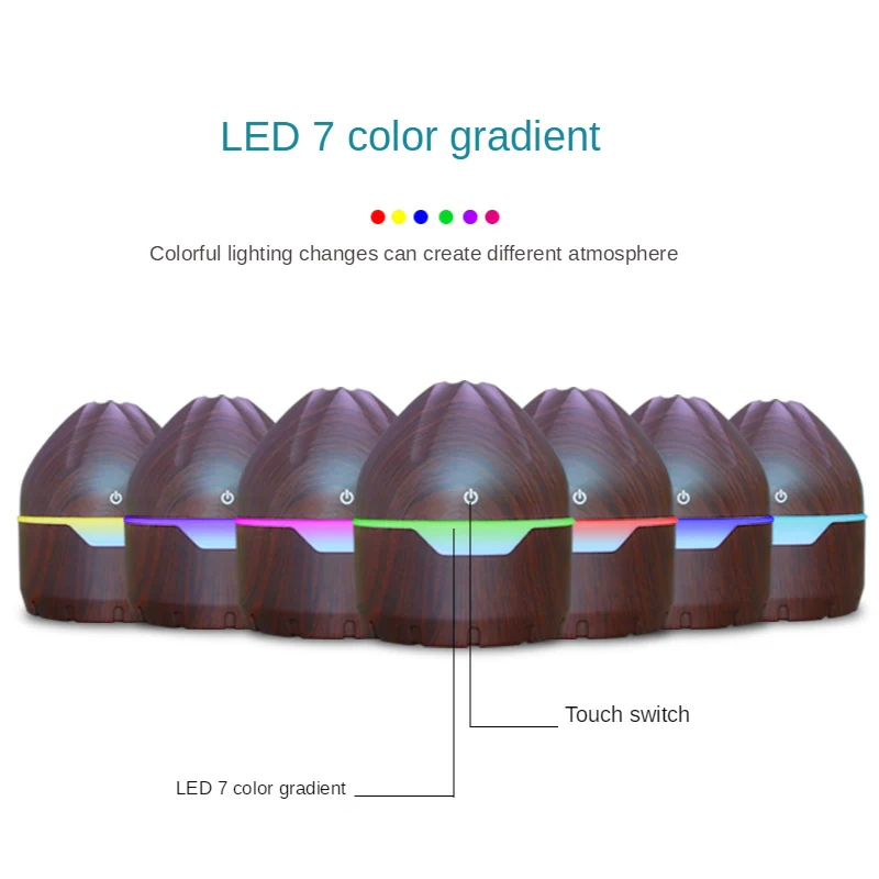 Led Colorful Gradient USB Light Home Office Wood Grain Humidifier Mute Air Humidifier Aromatherapy Atomization Diffuser In One
Led Colorful Gradient USB Light Home Office Wood Grain Humidifier Mute Air Humidifier Aromatherapy Atomization Diffuser In One