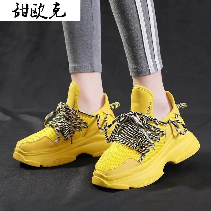Spring 2021 New Women's Vulcanized Shoes Comfortable Lace-up Women Casual Shoes Fashion Mesh Breathable Sneakers Tenis Feminino
Spring 2021 New Women's Vulcanized Shoes Comfortable Lace-up Women Casual Shoes Fashion Mesh Breathable Sneakers Tenis Feminino