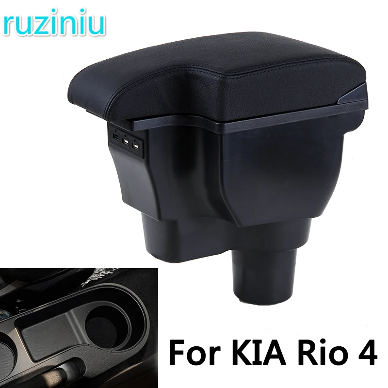 Armrest Box Double Layer Central Store Content For KIA Rio 4 Centre Console Storage Box With Cup Holder USB Charging Ashtray
Armrest Box Double Layer Central Store Content For KIA Rio 4 Centre Console Storage Box With Cup Holder USB Charging Ashtray