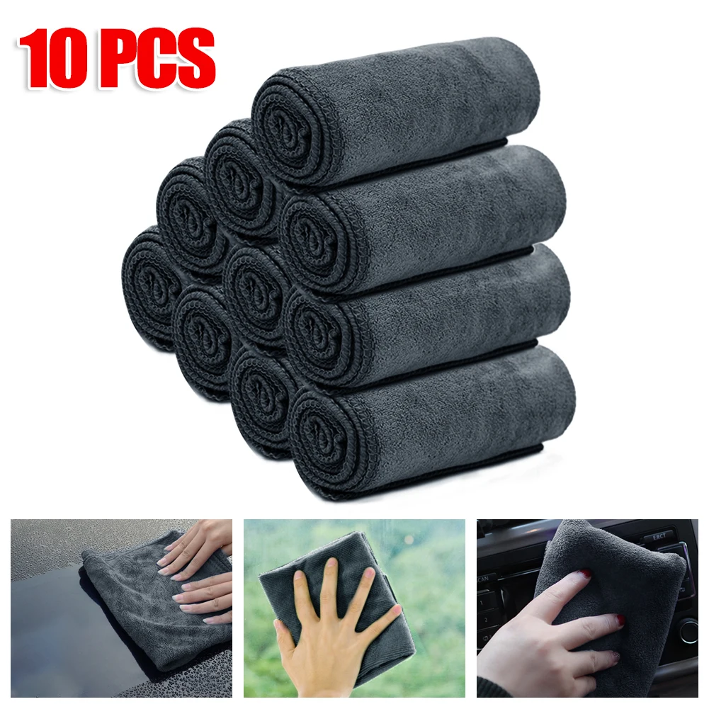 10pcs/set Black Car Care Polishing Wash Towels 30x40cm Microfibers Car Detailing Cleaning Soft Cloths Towel For Car Home Window
10pcs/set Black Car Care Polishing Wash Towels 30x40cm Microfibers Car Detailing Cleaning Soft Cloths Towel For Car Home Window