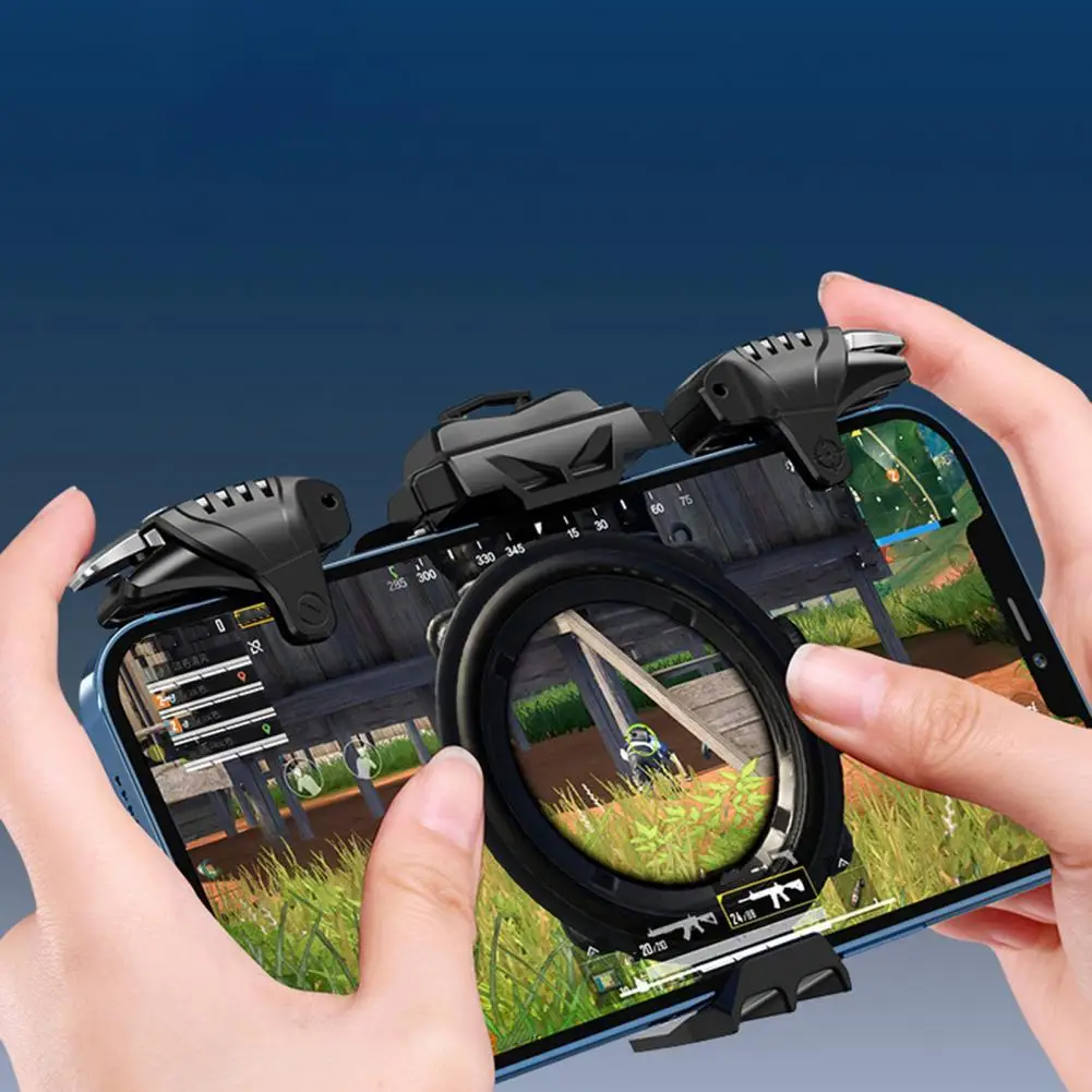 2Pcs G3 PUBG Mobile Shooting Games Controller Buttons Heat Dissipation Joystick Triggers Auxiliary Eating Chicken Game Handle
2Pcs G3 PUBG Mobile Shooting Games Controller Buttons Heat Dissipation Joystick Triggers Auxiliary Eating Chicken Game Handle