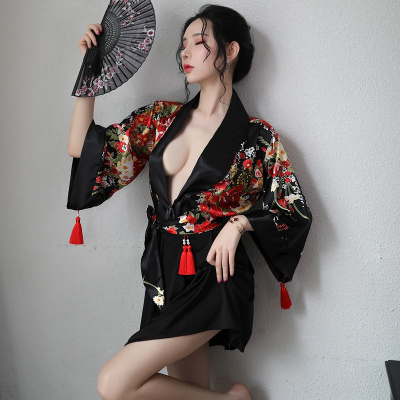 

Asia Sexy Japanese Kimono Traditional Geisha Costume Women Dress Japan Kimono Women Haori Yukata Cosplay