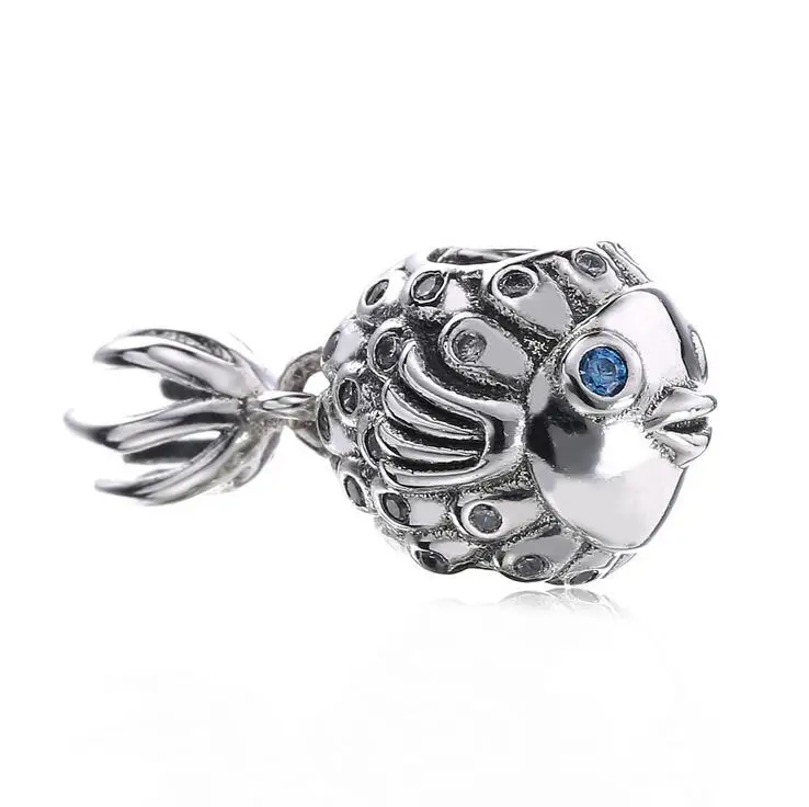 925 Sterling Silver Wonderful fish mosaic blue Crystal eye Beads Fits pandora Bracelets & Necklaces DIY Jewelry making
925 Sterling Silver Wonderful fish mosaic blue Crystal eye Beads Fits pandora Bracelets & Necklaces DIY Jewelry making