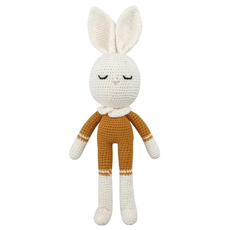 28cm Cuddle Doll Mini Crochet Rabbit Stuffed Toy PP Cotton Filled Loneliness Comfort Baby Room Decor Automobile Pendant
28cm Cuddle Doll Mini Crochet Rabbit Stuffed Toy PP Cotton Filled Loneliness Comfort Baby Room Decor Automobile Pendant