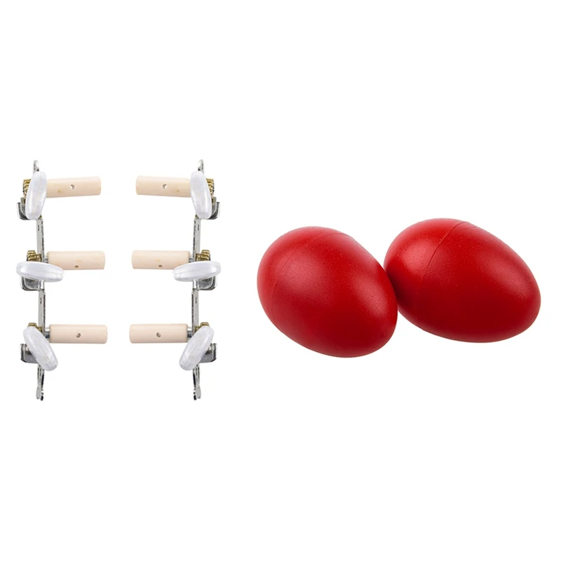 6 Pcs Classical Guitar Tuning Pegs Machine Heads Oval Button & 1 Pair Plastic Percussion Musical Egg Maracas Shakers
6 Pcs Classical Guitar Tuning Pegs Machine Heads Oval Button & 1 Pair Plastic Percussion Musical Egg Maracas Shakers