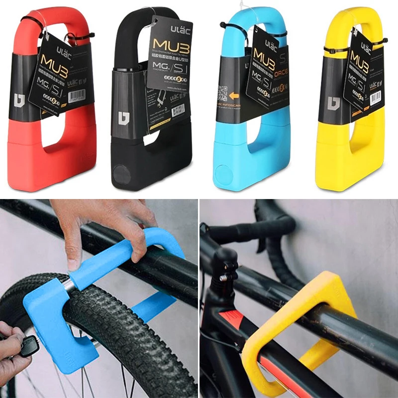 ULAC Bike Bicycle Silicone U Lock 12 x 19.5cm W/ 3 Keys Security Anti-Theft Magnesium Alloy Bicycle Accessories Parts
ULAC Bike Bicycle Silicone U Lock 12 x 19.5cm W/ 3 Keys Security Anti-Theft Magnesium Alloy Bicycle Accessories Parts