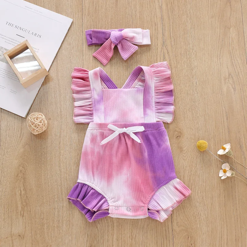 2021 Summer New Baby Girls' Casual Fashion Tie Dyeing Sleeve Less Short Climbing Bow Two Piece Set
2021 Summer New Baby Girls' Casual Fashion Tie Dyeing Sleeve Less Short Climbing Bow Two Piece Set