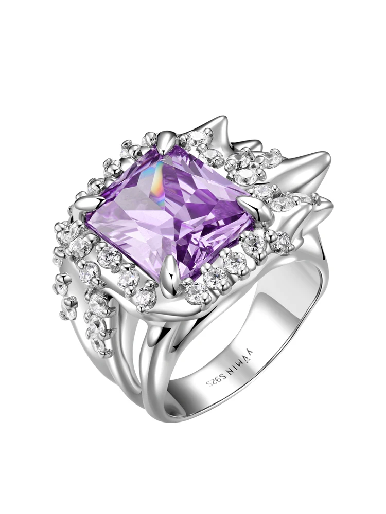 YVMIN YVMIN Ripple 2021 Spring and Summer Series Square Purple Gem Liquefied Ring S925 Silver
YVMIN YVMIN Ripple 2021 Spring and Summer Series Square Purple Gem Liquefied Ring S925 Silver
