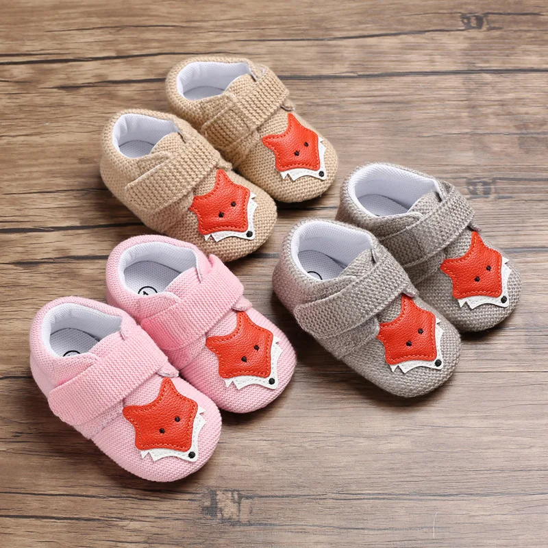 Cartoon little fox cotton non-slip baby shoes 
Cartoon little fox cotton non-slip baby shoes