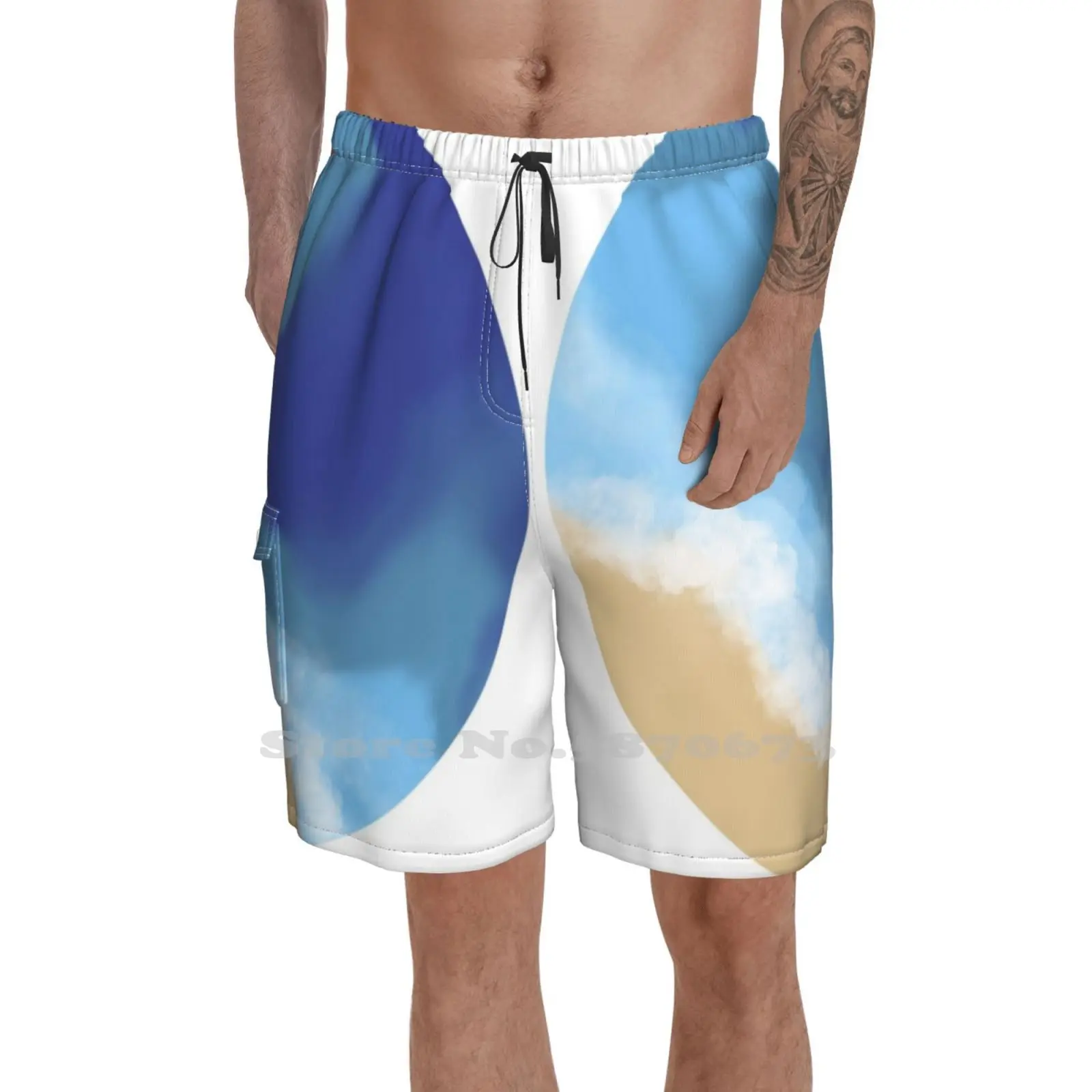 Шорты для бега и фитнеса Pacific Serenity, для океана, воды, боры, Багамских Островов, песок, морской синий
Шорты для бега и фитнеса Pacific Serenity, для океана, воды, боры, Багамских Островов, песок, морской синий