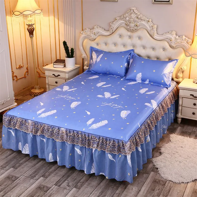 Holiday Style Bed Skirt Home Textile Bedding 3pcs/set(1Bed Skirt + 2pcs Pillowcase) Bed Sheet King Bedspread Health F0571
Holiday Style Bed Skirt Home Textile Bedding 3pcs/set(1Bed Skirt + 2pcs Pillowcase) Bed Sheet King Bedspread Health F0571