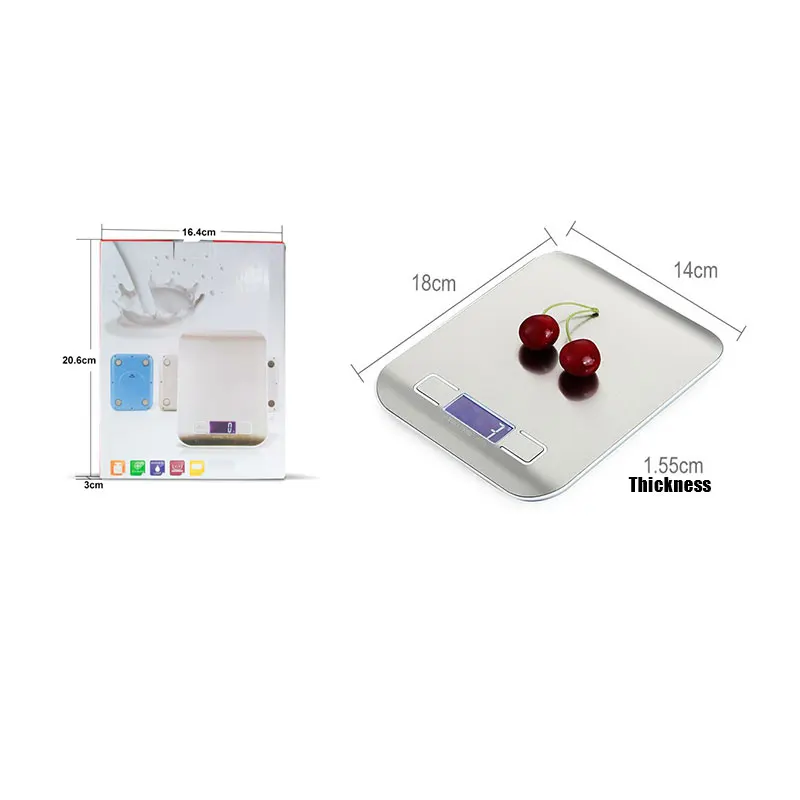 Kitchen Scale Stainless Steel Weighing Scale Food Diet Balance Measuring Tool 1PC
Kitchen Scale Stainless Steel Weighing Scale Food Diet Balance Measuring Tool 1PC