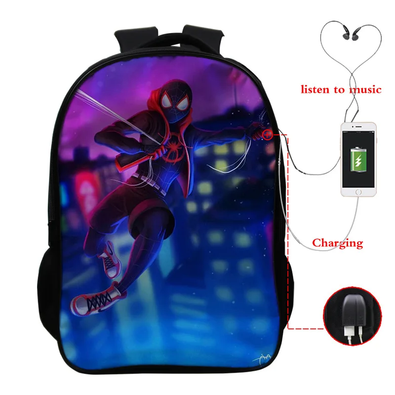 2021 New Disney Superhero Spiderman Backpack Cute Cartoon Student Schoolbag USB Full Color Backpack Double Pack
2021 New Disney Superhero Spiderman Backpack Cute Cartoon Student Schoolbag USB Full Color Backpack Double Pack