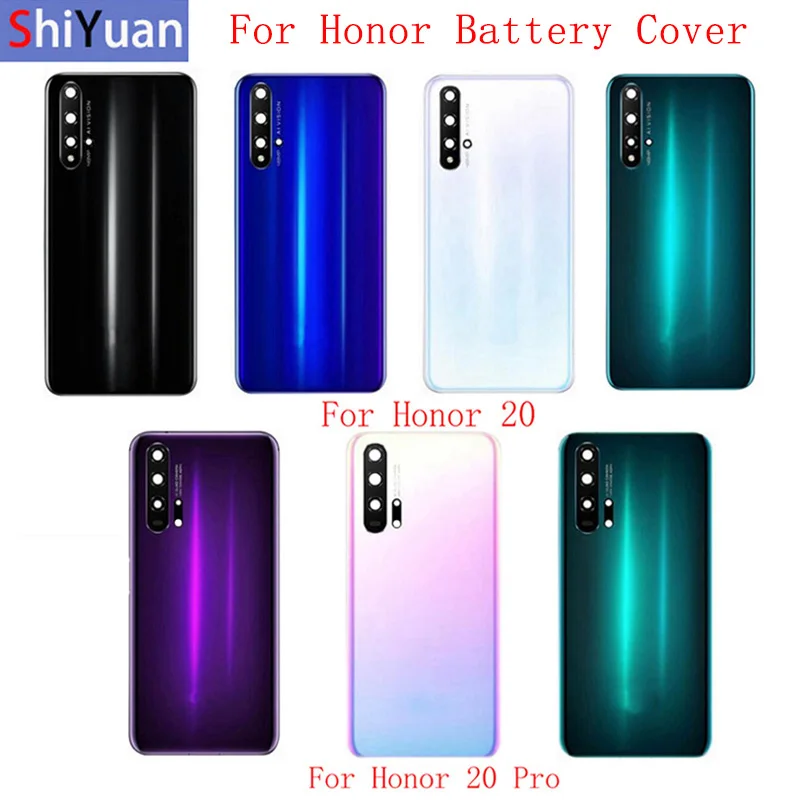 Back Glass Battery Cover Case Housing Case Rear Door Panel For Huawei Honor 20 20S 20Pro Back Cover+Camera Lens Replacement
Back Glass Battery Cover Case Housing Case Rear Door Panel For Huawei Honor 20 20S 20Pro Back Cover+Camera Lens Replacement
