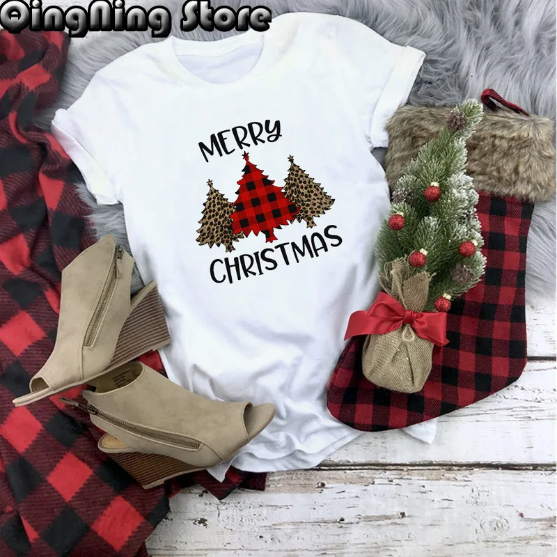 Christmas Women'S Bottoming Shirt Christmas Cute Print Round Neck T-Shirt Women
Christmas Women'S Bottoming Shirt Christmas Cute Print Round Neck T-Shirt Women