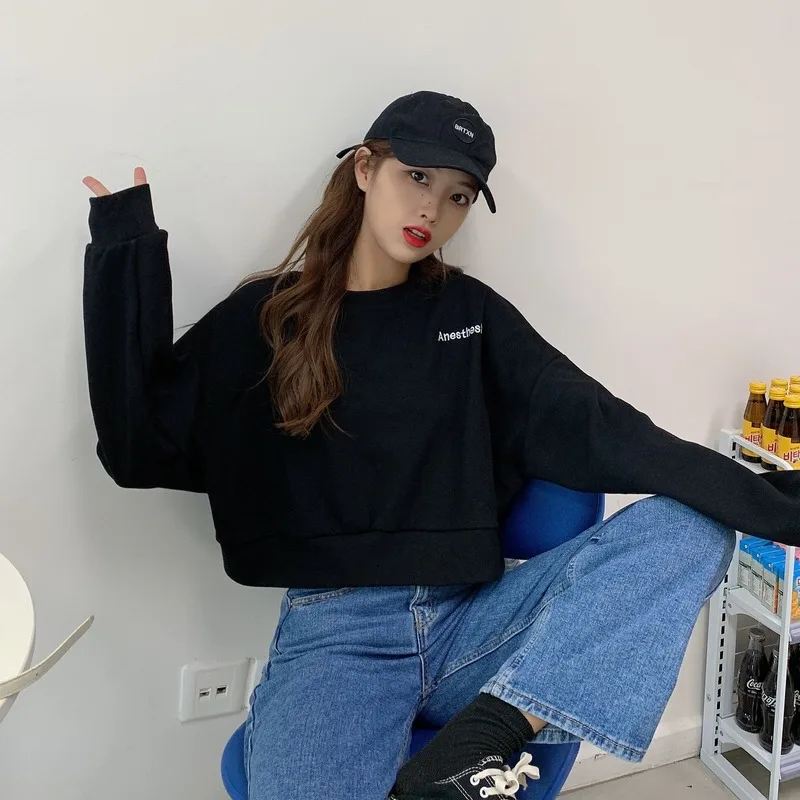 No Hat Hoodies Sweatshirts Women New Spring Short Style Thin BF Ulzzang Letter Printed Simple Student All-match Pullover Tops
No Hat Hoodies Sweatshirts Women New Spring Short Style Thin BF Ulzzang Letter Printed Simple Student All-match Pullover Tops