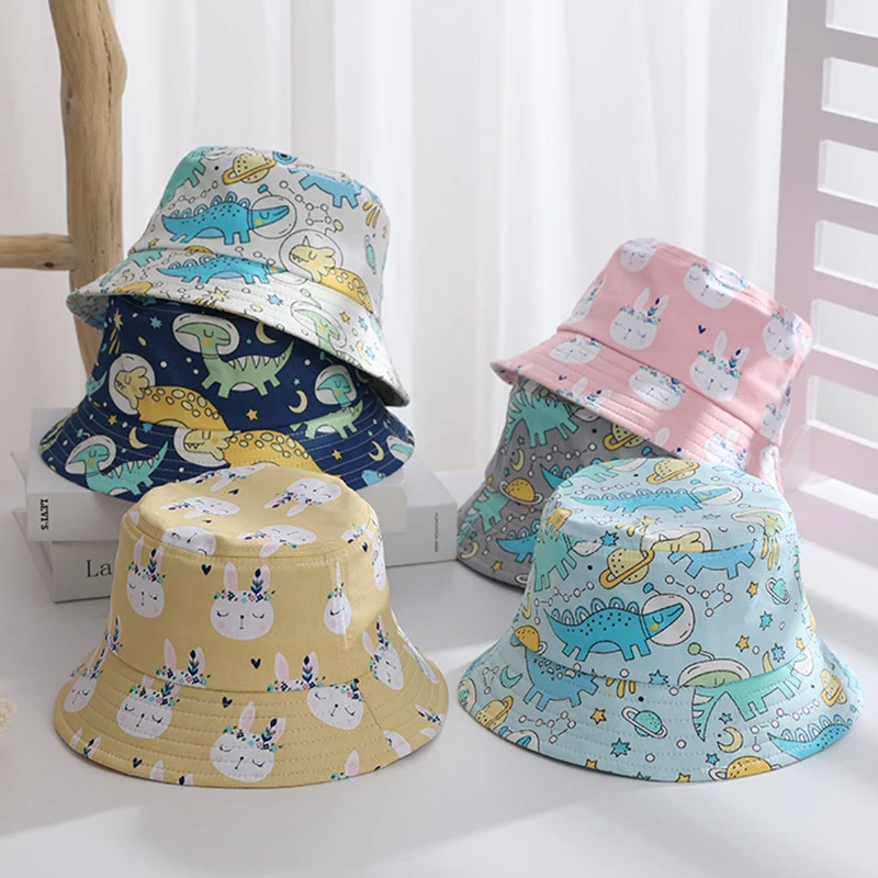 Cartoon Dinosaur Printed Baby Bucket Hat Spring Summer Outdoor UV Protection Sun Hats Soft Cotton Kids Boy Girl Fisherman Caps
Cartoon Dinosaur Printed Baby Bucket Hat Spring Summer Outdoor UV Protection Sun Hats Soft Cotton Kids Boy Girl Fisherman Caps