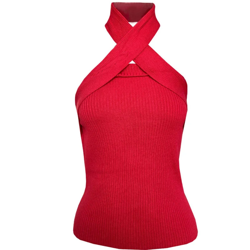 2021 Spring Summer New Arrivals Knitting Hanging Neck Off Wrapped Chest Off Shoulder Temperament Fashion Vest X031
2021 Spring Summer New Arrivals Knitting Hanging Neck Off Wrapped Chest Off Shoulder Temperament Fashion Vest X031
