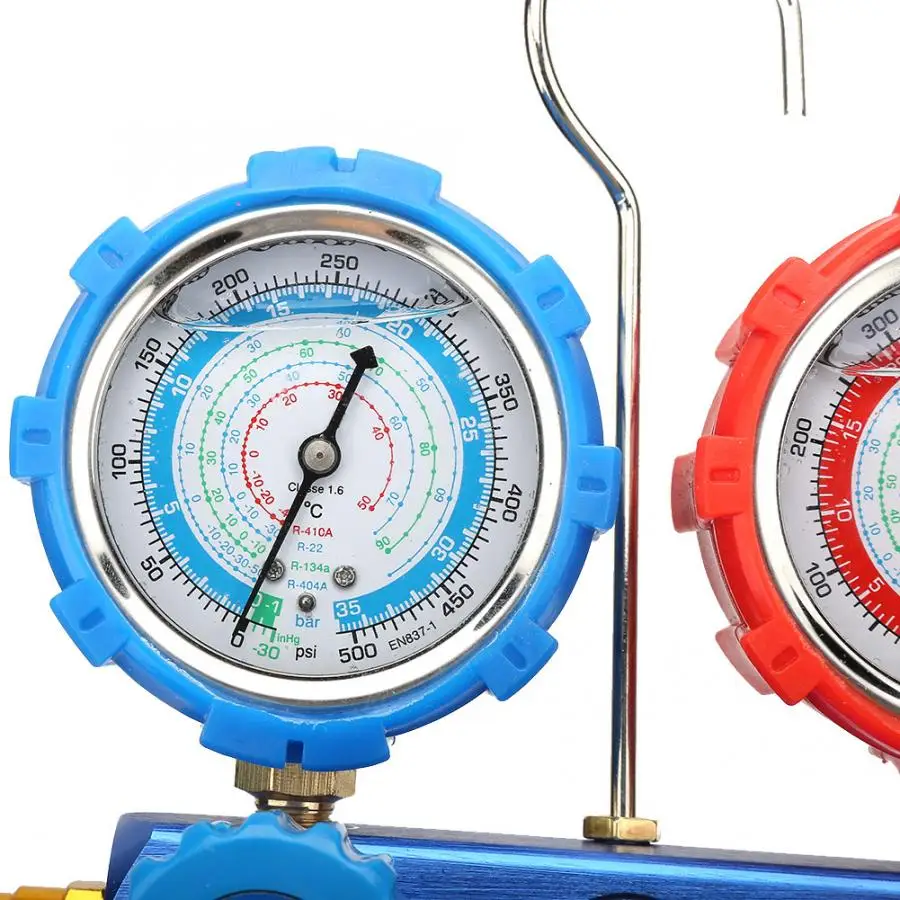 A/C Air Conditioning Refrigeration Diagnostic Tool Dual Manifold Gauges Valve Set Manifold Gauge
A/C Air Conditioning Refrigeration Diagnostic Tool Dual Manifold Gauges Valve Set Manifold Gauge