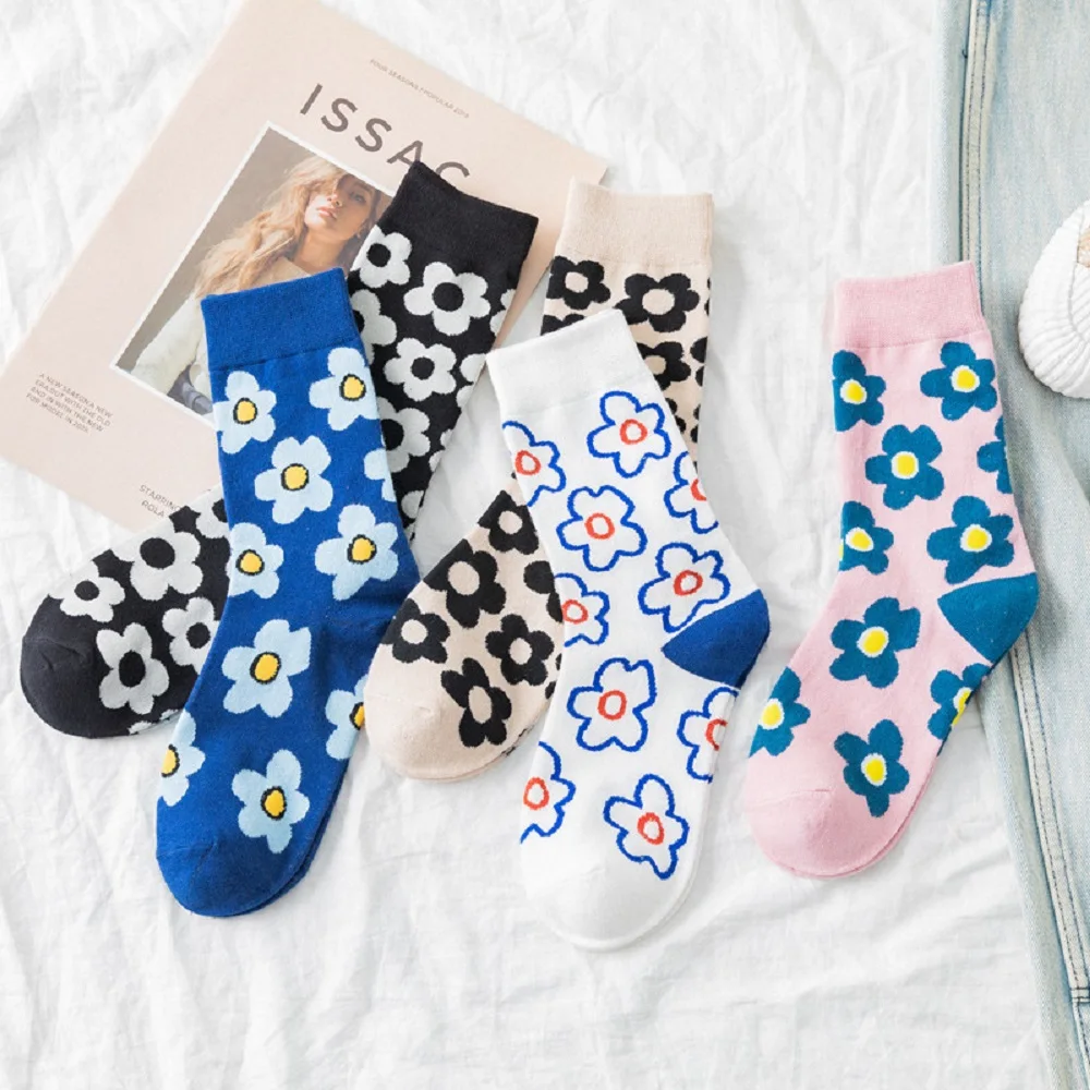 French Style Fashion Stockings Women Cartoon Socks Flower Embroider Harajuku Kawaii Cute Socks Cotton Small Chrysanthemum Sock
French Style Fashion Stockings Women Cartoon Socks Flower Embroider Harajuku Kawaii Cute Socks Cotton Small Chrysanthemum Sock