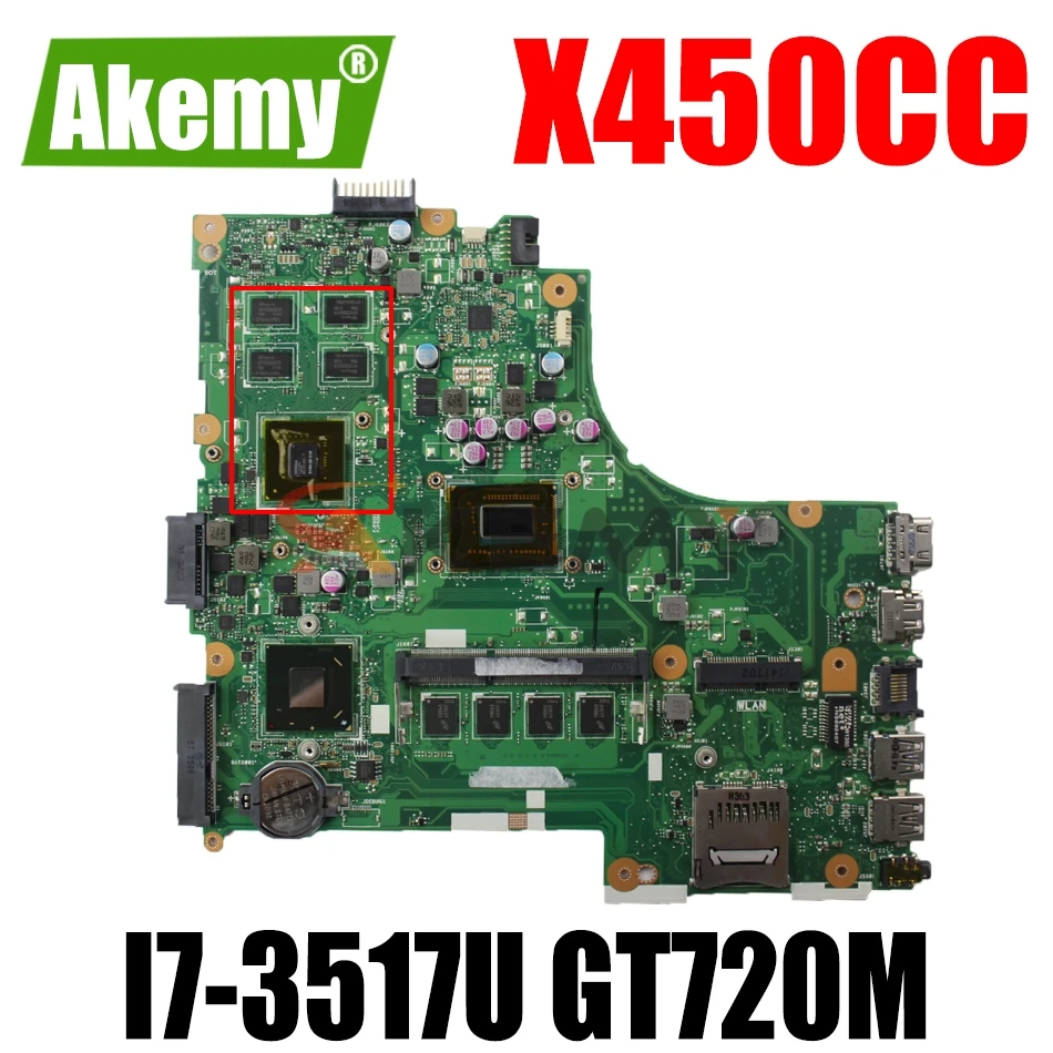 Материнская плата AKEMY X450CC для ноутбука ASUS X450CC X450C оригинальная материнская плата 4 ГБ-Оперативная память стандарта GT720M
Материнская плата AKEMY X450CC для ноутбука ASUS X450CC X450C оригинальная материнская плата 4 ГБ-Оперативная память стандарта GT720M