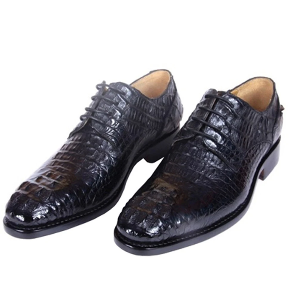 

hulangzhishi new crocodile leather crocodile male dress shoes crocodile Men formal shoes trend leather sole men shoes