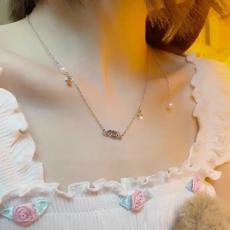 Милый браслет Sanriod аниме мультфильм серия Cinnamoroll ожерелье браслет двойной маленький колокольчик милые ювелирные изделия праздничный подар...
Милый браслет Sanriod аниме мультфильм серия Cinnamoroll ожерелье браслет двойной маленький колокольчик милые ювелирные изделия праздничный подар...