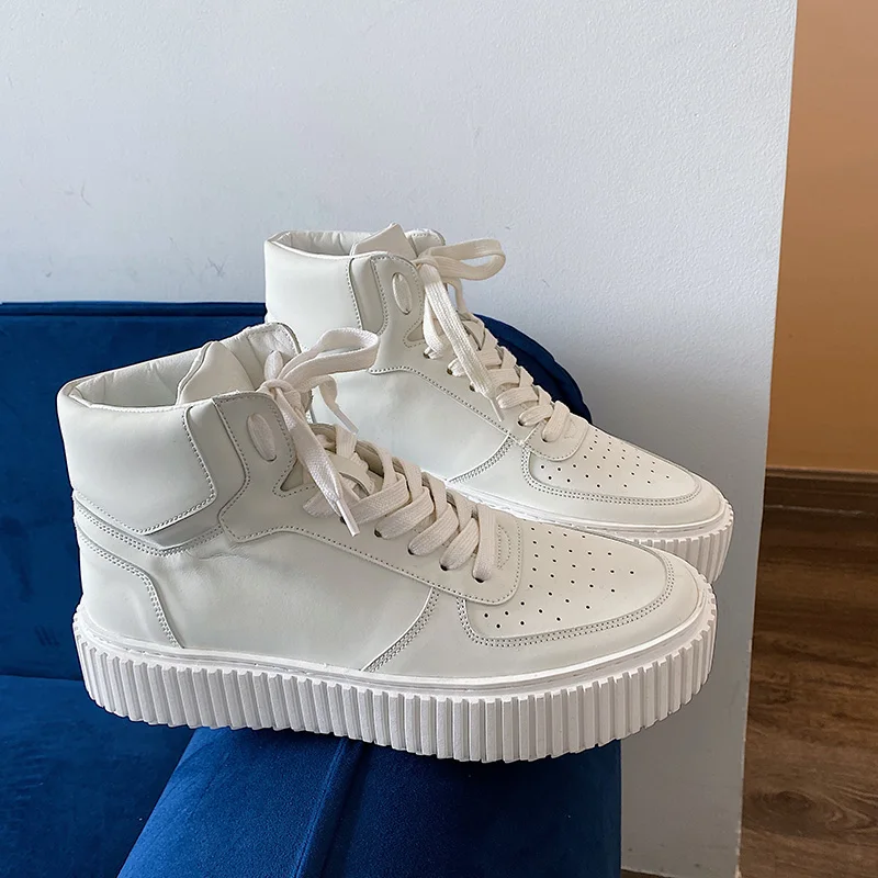 Bmante Men Casual Shoes Height Increasing Leather High-TOP Ankle Boots Men's Sneaker Platform Lace-up Zip Casual Shoes Male
Bmante Men Casual Shoes Height Increasing Leather High-TOP Ankle Boots Men's Sneaker Platform Lace-up Zip Casual Shoes Male