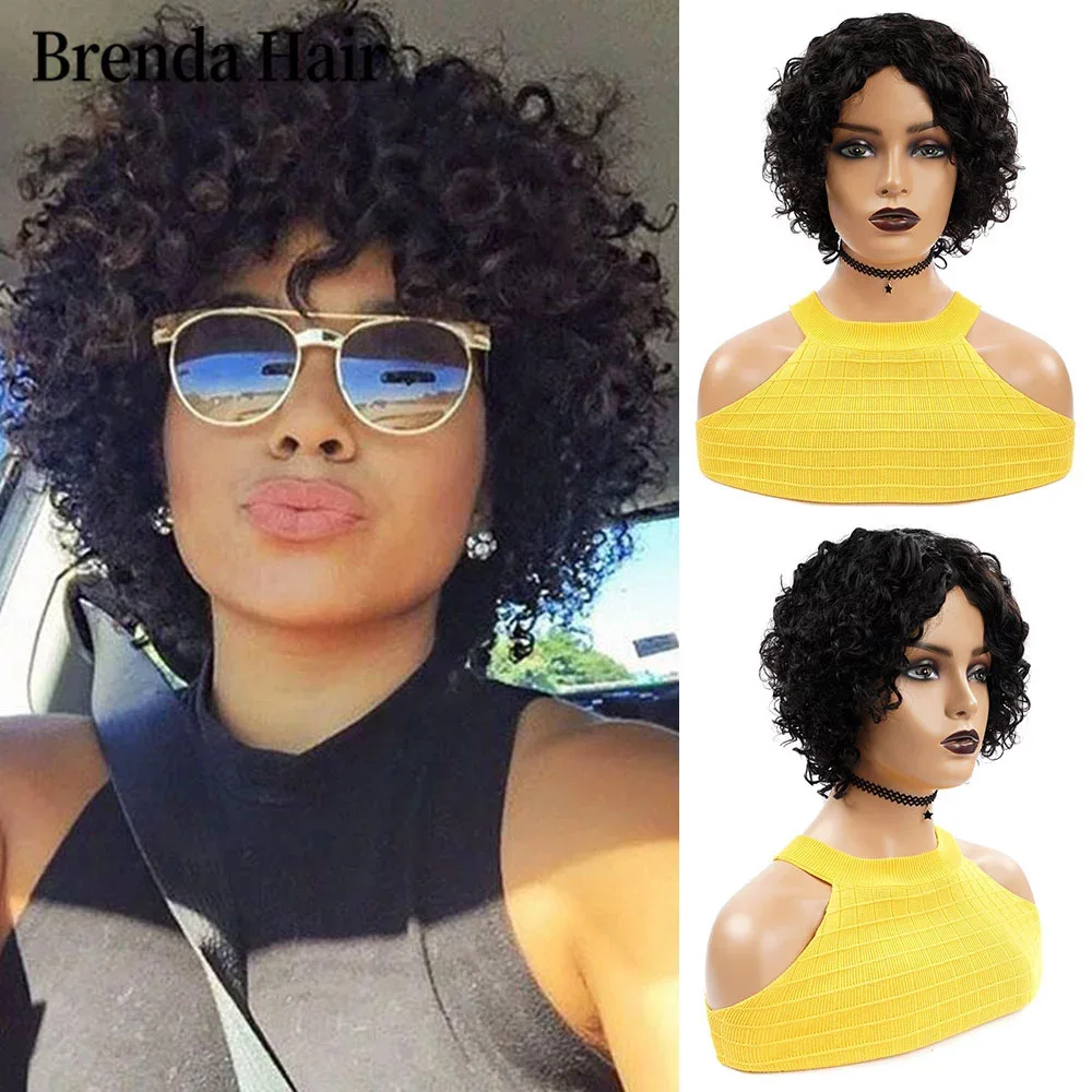 Short Human Hair Wigs Remy Human Hair Wigs 150% Density Brazilian Curly Human Hair Wigs For Full Machine Made Wigs
Short Human Hair Wigs Remy Human Hair Wigs 150% Density Brazilian Curly Human Hair Wigs For Full Machine Made Wigs
