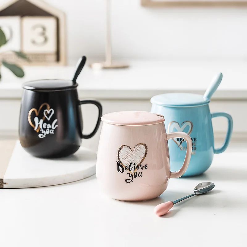 Fashion And Beautiful Couple Mug With Cover Simple Breakfast Milk Cup Coffee Cup Cartoon Ceramic Cup
Fashion And Beautiful Couple Mug With Cover Simple Breakfast Milk Cup Coffee Cup Cartoon Ceramic Cup