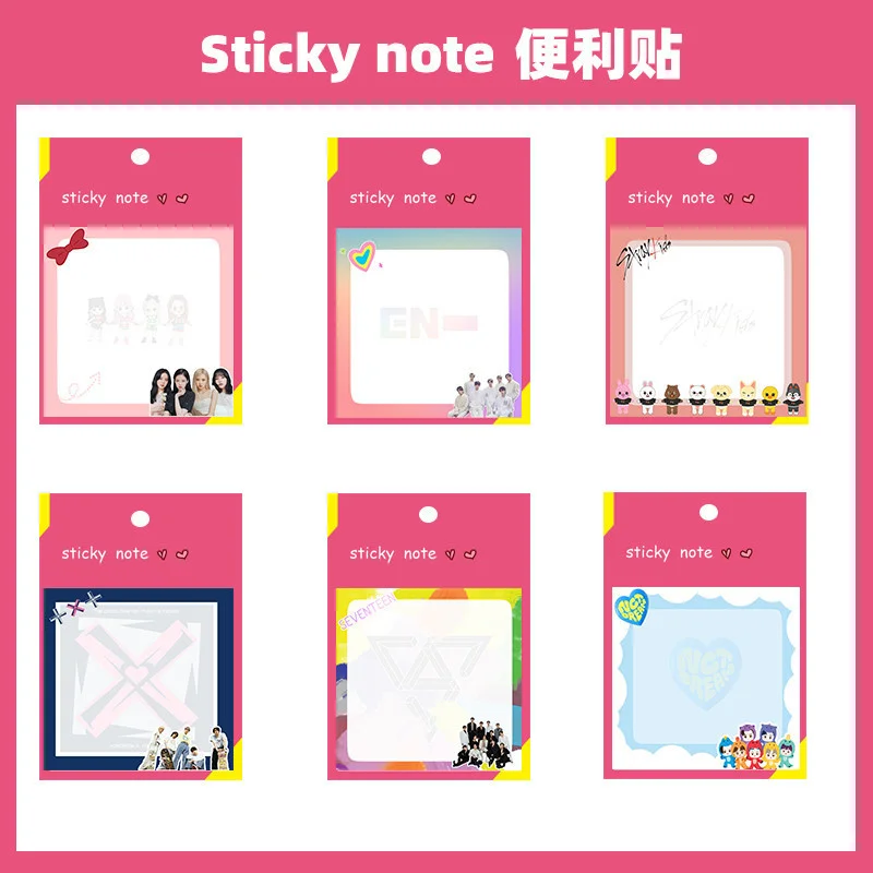 KPOP Bangtan Boys NCT TXT Straykids Enhypen StationerySticky NotesStick Post-it Stickers Notebook Korean Group Thank You Card
KPOP Bangtan Boys NCT TXT Straykids Enhypen StationerySticky NotesStick Post-it Stickers Notebook Korean Group Thank You Card
