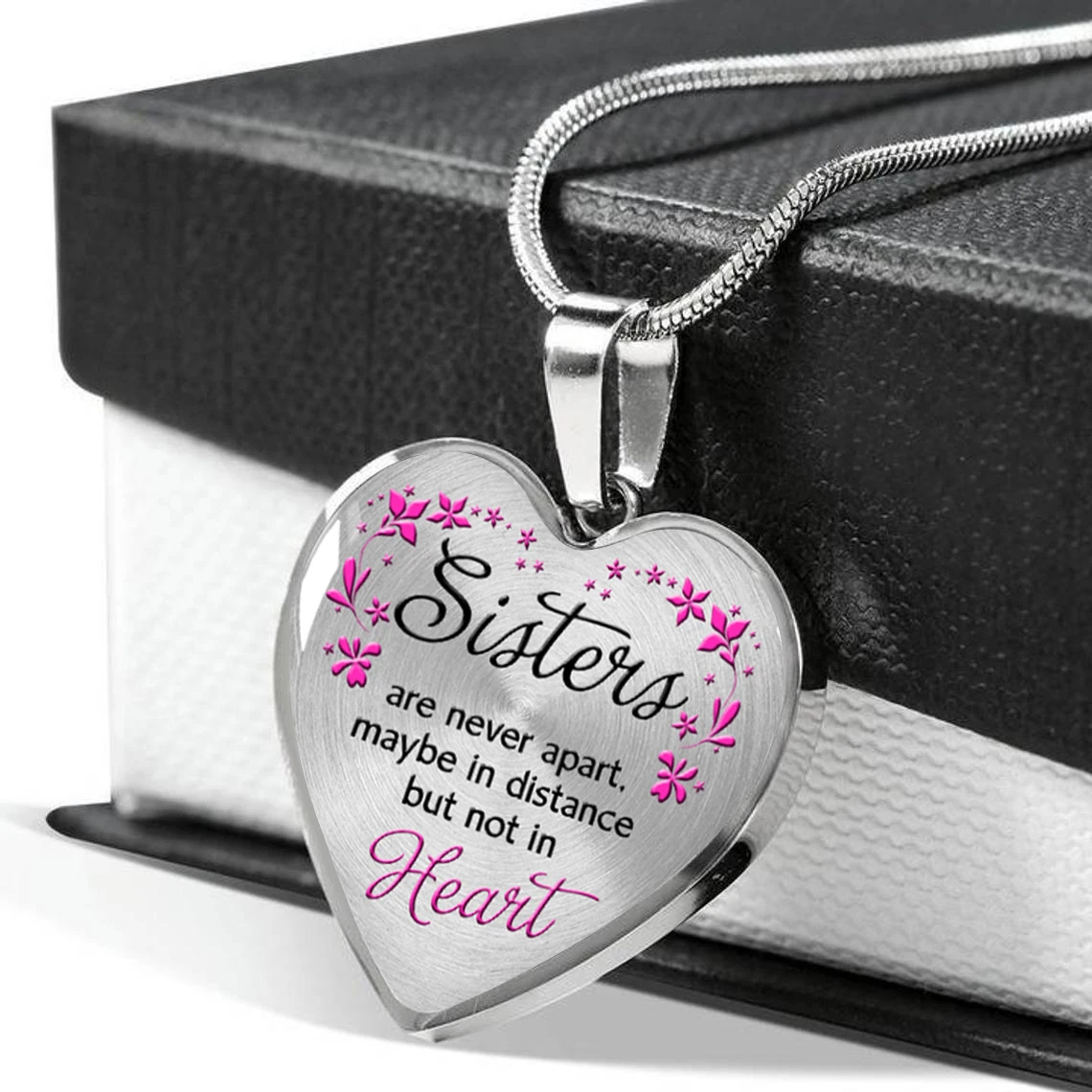 Sister Are Never Apart Maybe In Distance But Not In Heart To My Sister Heart Pendant Necklace Family Friendship Jewelry Gift
Sister Are Never Apart Maybe In Distance But Not In Heart To My Sister Heart Pendant Necklace Family Friendship Jewelry Gift