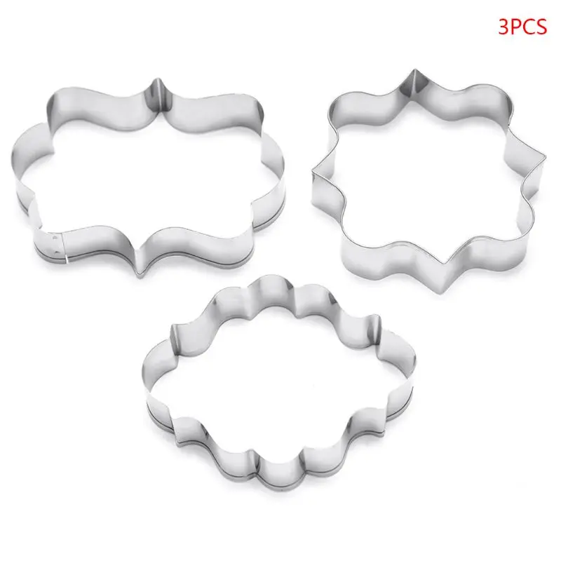 3Pcs Stainless Steel Sugar Biscuit Mold Cookie Cutter Frame Decorating Baking 95AA
3Pcs Stainless Steel Sugar Biscuit Mold Cookie Cutter Frame Decorating Baking 95AA