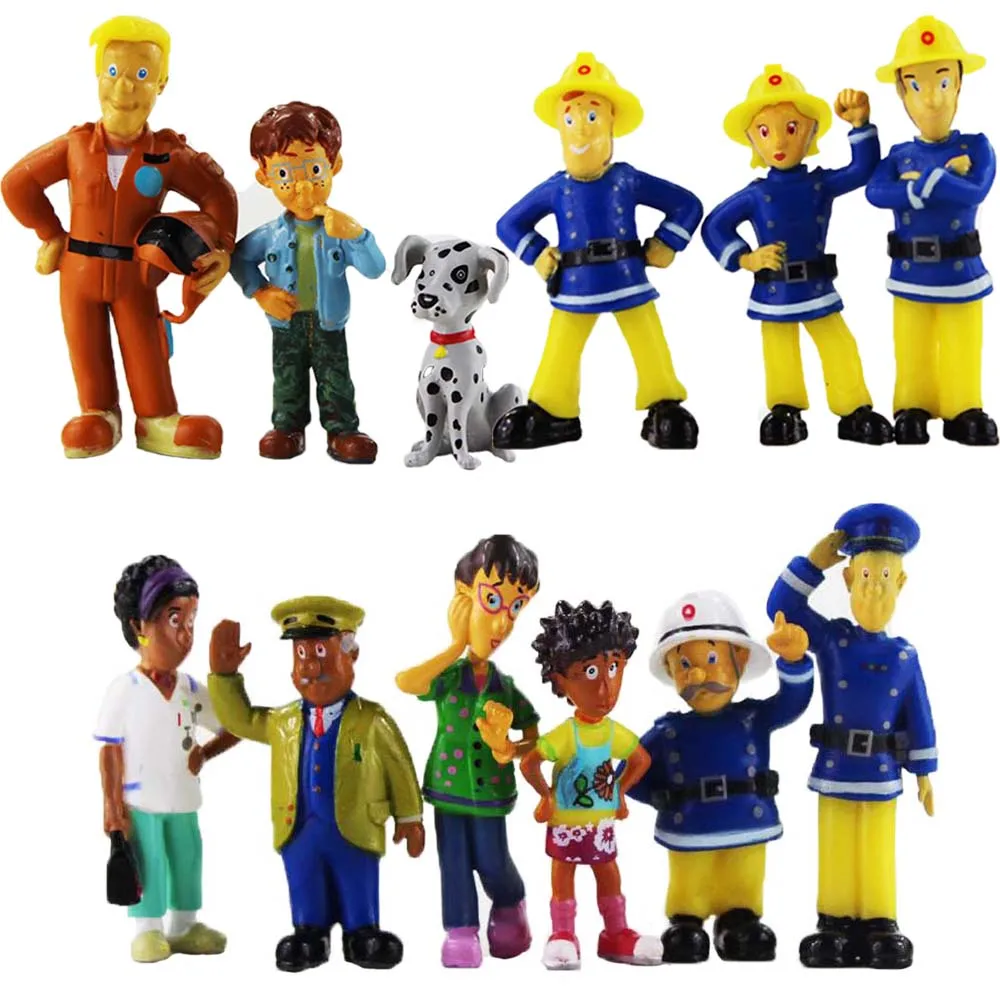 12pcs/set Cartoon Movie Fireman Sam Action Figure Toys PVC Model Dolls Birthday Gifts for Children
12pcs/set Cartoon Movie Fireman Sam Action Figure Toys PVC Model Dolls Birthday Gifts for Children