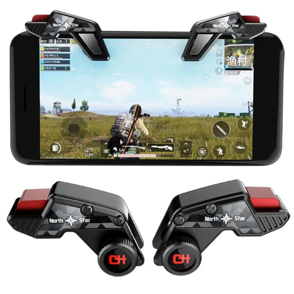 2Pcs PUBG S8 Universal Mobile Phone Game Controller Aiming Triggers Handle Shooting Joystick Button Auxiliary Tool
2Pcs PUBG S8 Universal Mobile Phone Game Controller Aiming Triggers Handle Shooting Joystick Button Auxiliary Tool