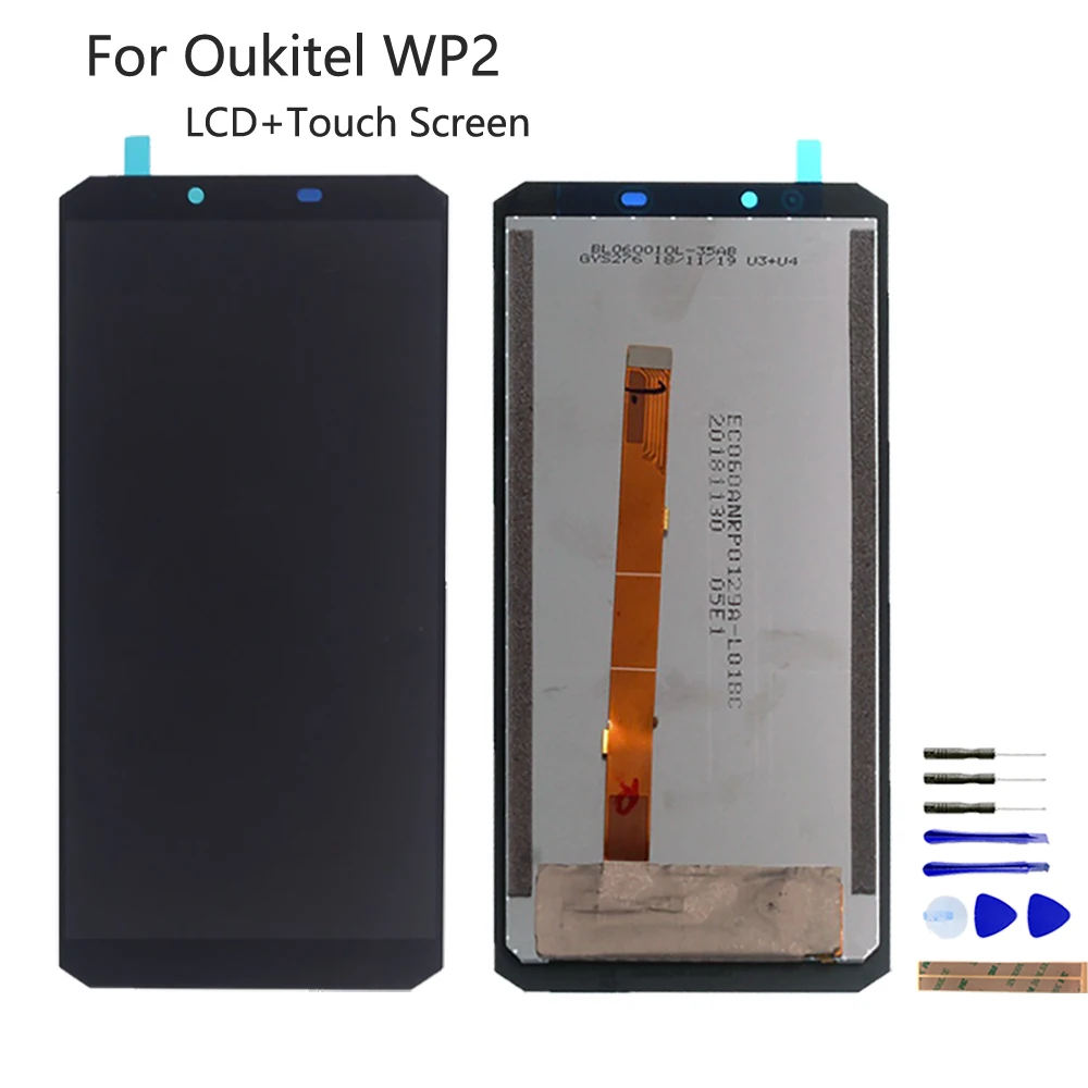 Original For Oukitel WP2 Display LCD Touch Screen Digitizer Assembly For Oukitel WP2 Phone Parts Screen LCD Display Free Tools
Original For Oukitel WP2 Display LCD Touch Screen Digitizer Assembly For Oukitel WP2 Phone Parts Screen LCD Display Free Tools