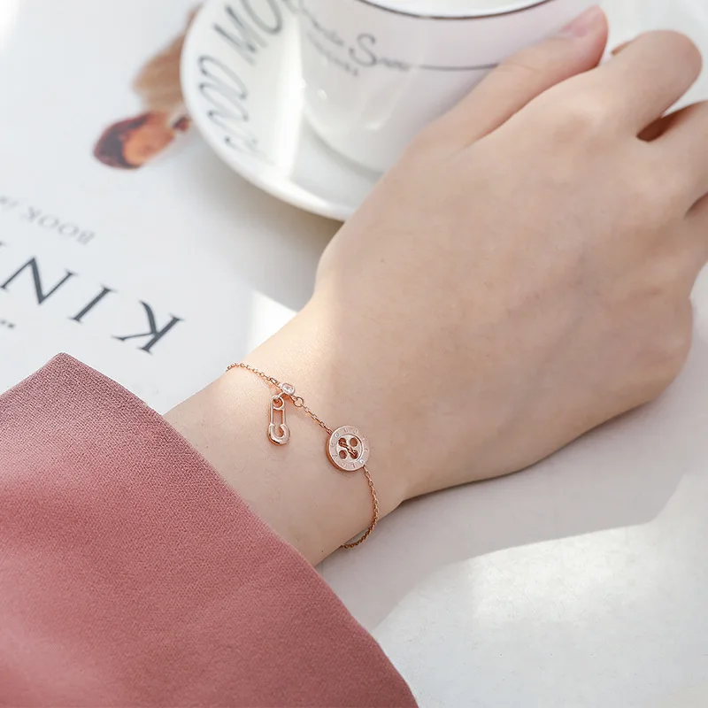 925 Sterling Silver Pin Button Bracelet Niche Bracelet Ins Bracelet Sterling Silver 925 Bangle Jelewery Bracelet for Women
925 Sterling Silver Pin Button Bracelet Niche Bracelet Ins Bracelet Sterling Silver 925 Bangle Jelewery Bracelet for Women