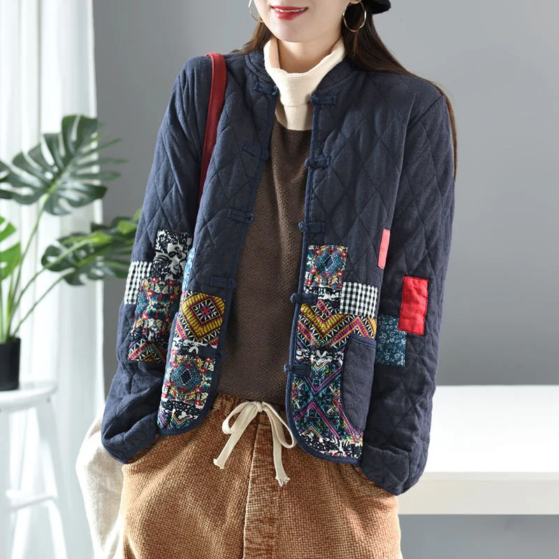 2021Autumn Winter Arts Style Women Long Sleeve Vintage Short Coat Patchwork Cotton Linen Single Breasted Thicken Jackets S
2021Autumn Winter Arts Style Women Long Sleeve Vintage Short Coat Patchwork Cotton Linen Single Breasted Thicken Jackets S