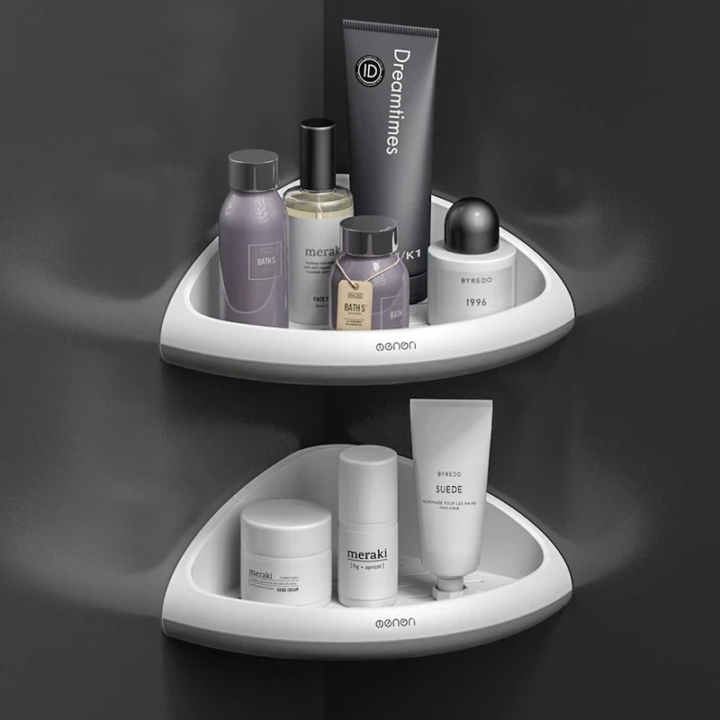 Bathroom Organizer Shelf Wall Mounted Triangular Corner Shelf Shampoo Cosmetic Storage Rack Kitchen Shelf Bathroom Accessories
Bathroom Organizer Shelf Wall Mounted Triangular Corner Shelf Shampoo Cosmetic Storage Rack Kitchen Shelf Bathroom Accessories