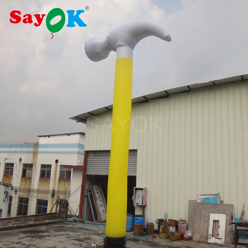 SAYOK 5m Air dancer rip-stop nylon cloth inflatable sky dancer with air blower, inflatable hammer for advertising
SAYOK 5m Air dancer rip-stop nylon cloth inflatable sky dancer with air blower, inflatable hammer for advertising