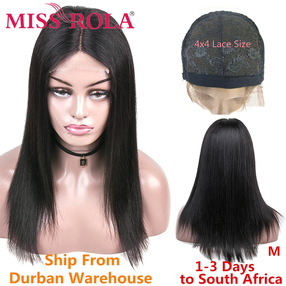 Miss Rola 4*4 Lace Closure Human Hair Wigs 100% Human Hair Straight Brazilian Remy hair Natural Color 8-26 Inchs Middle Ratio
Miss Rola 4*4 Lace Closure Human Hair Wigs 100% Human Hair Straight Brazilian Remy hair Natural Color 8-26 Inchs Middle Ratio